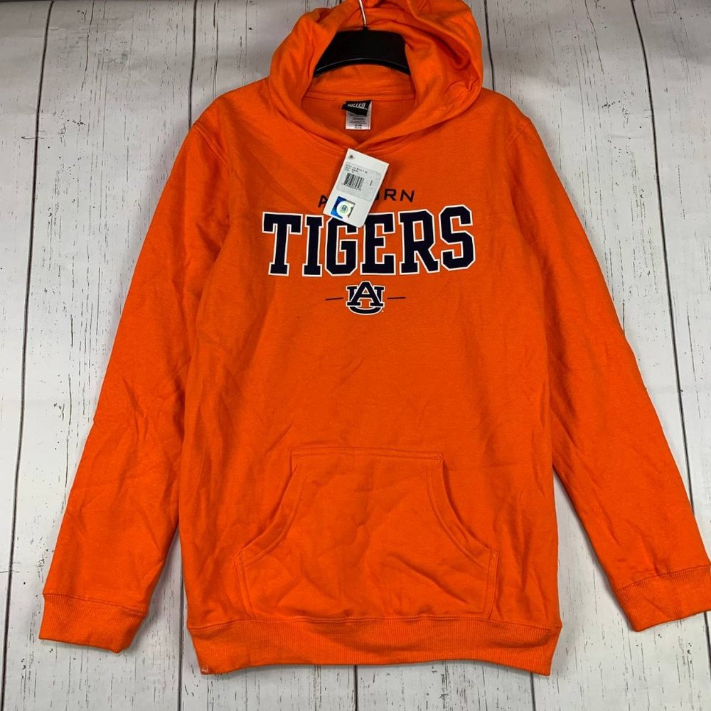 Auburn Tigers Football NCAA XL Adidas Pullover Hoodie Sweatshirt New Youth